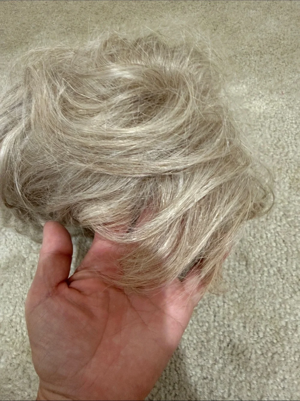 Blonde Curly Women's Hairpiece - Natural Light Blonde wig